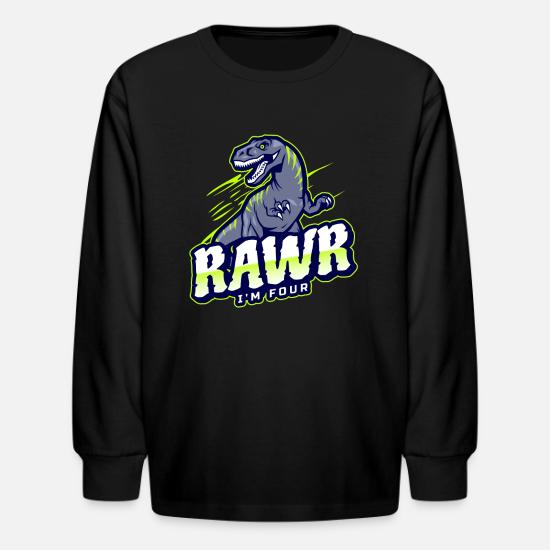 Rawr I'm Four T-Rex Shirt' Kids 